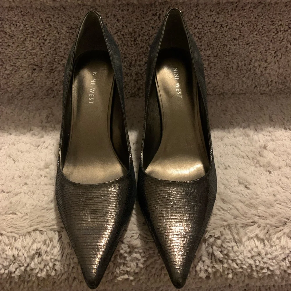 Nine West - Metallic Heels - Picture 3 of 6